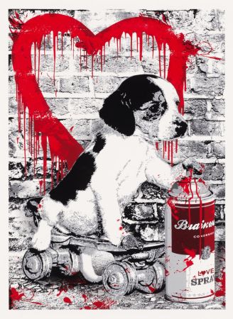 Screenprint Mr Brainwash - I woof you