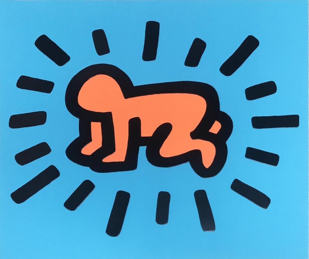 Screenprint Haring - Icons (A) - Radiant Baby