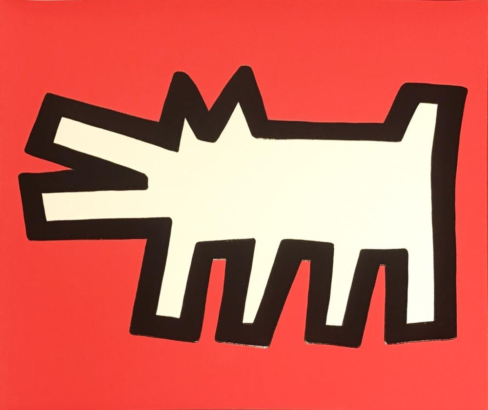 Screenprint Haring - Icons (B) - Barking Dog