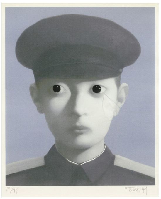 Lithograph Zhang  - Identity Portrait 