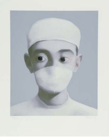 Lithograph Xiaogang - Identity Portrait
