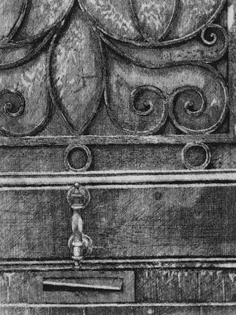 Engraving Cacciarini - Il cancello