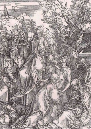 Etching Durer - Il seppellimento