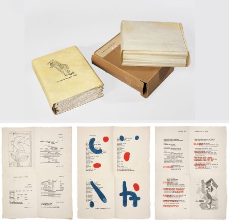 Illustrated Book Picasso - Iliazd : POÉSIE DE MOTS INCONNUS.  Arp, Dominguez, Matisse, Picasso, Braque, F. Léger, Wols, Chagall, Giacometti, Miró, etc. (1949)