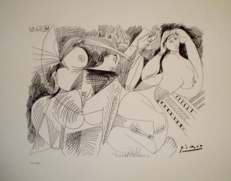Lithograph Picasso - Ilustración para La Celestina