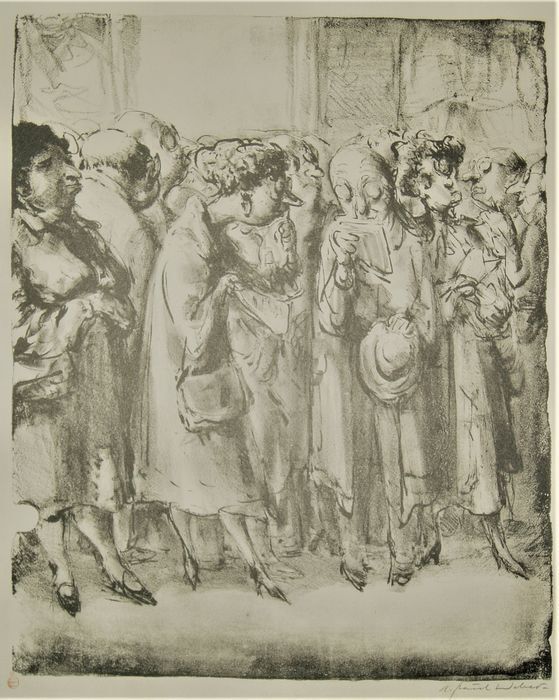 Lithograph Weber - Im Prado II (In the Prado, II)