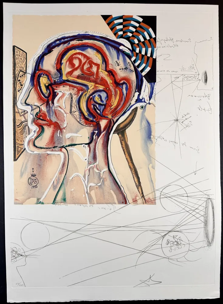 Etching Dali - Imaginations & Objects of The Future Spectacles with Holograms & Computers For Seeing Imagined Objects