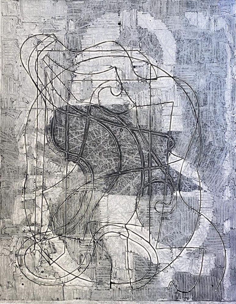 Engraving Stella - Imola Three, I (from the Circuits series