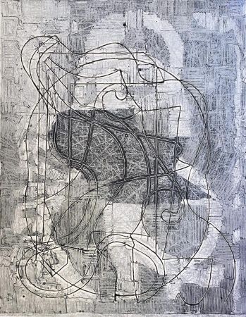 Engraving Stella - Imola Three, I (from the Circuits series