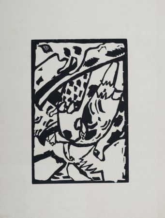 Woodcut Kandinsky - Improvisation 7, Klänge, 1974