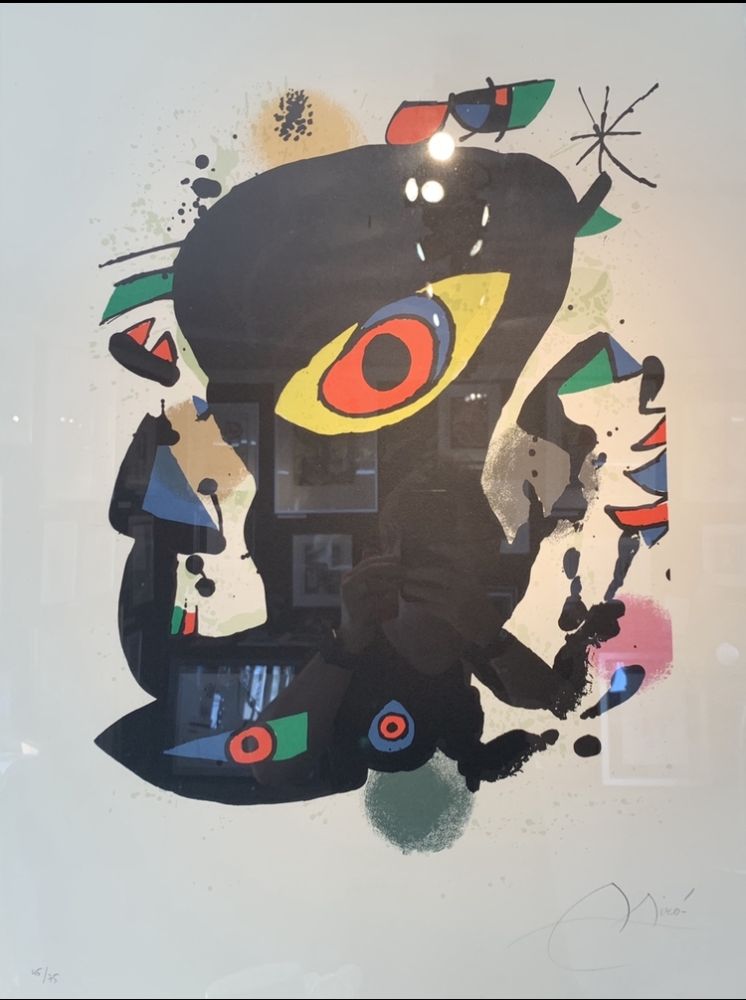 Lithograph Miró - Inauguration galerie Maeght Barcelone 