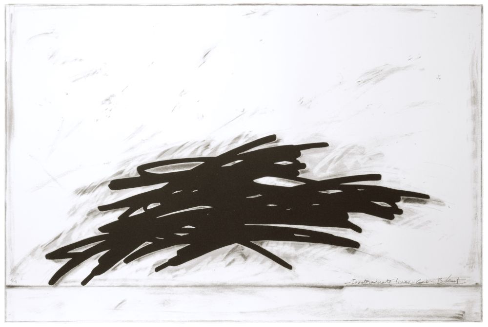 Screenprint Venet - Indeterminate Lines - Grib