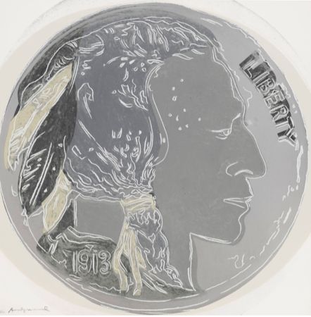 Screenprint Warhol - Indian Head Nickel (FS II.383) 