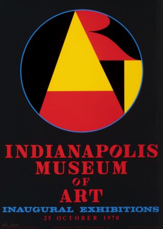 Screenprint Indiana - Indianapolis Museum of Art, Inaugural Exhibitions, 1970