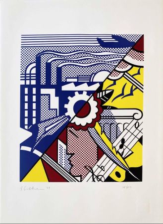 Screenprint Lichtenstein - Industry and the Arts (II)