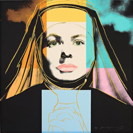 Screenprint Warhol - Ingrid Bergman The Nun (From “The Bells of St. Mary’s”)