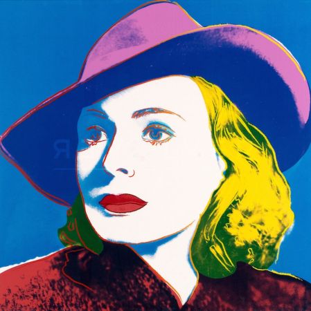 Screenprint Warhol - Ingrid Bergman, With Hat (FS II.315) 