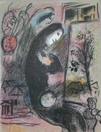 Lithograph Chagall - Inspiration