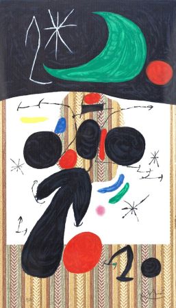 Lithograph Miró - Interieur et Nuit