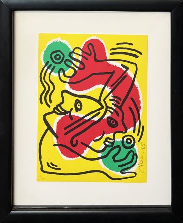 Lithograph Haring - International Volunteer Day