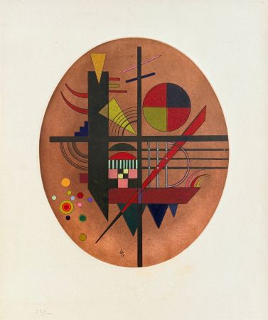 Etching And Aquatint Kandinsky - Intime Mitteilung (Message intime)