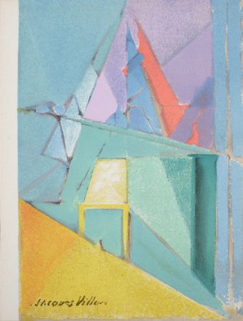 Lithograph Villon - Intimité, 1964.