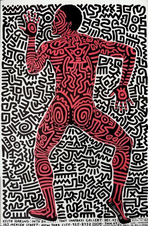 Lithograph Haring - Into 84