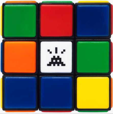 Numeric Print Invader - Invaded Cube