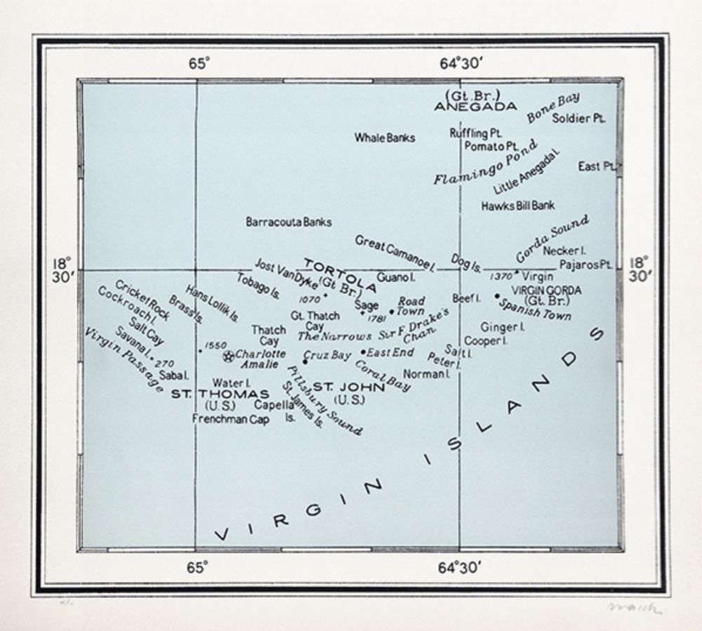 Lithograph Macchi - Islas vírgenes