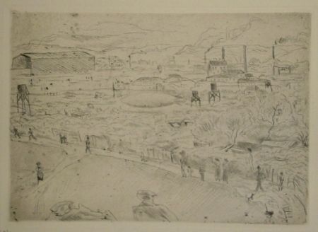 Drypoint Pascin - Issy-les-Moulineaux