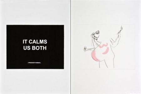 Etching Prouvost  - It calms us both 1