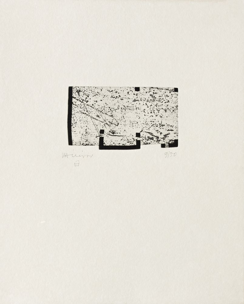 Etching Chillida - Itsasoratu I