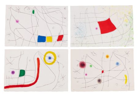 Illustrated Book Miró - J. Dupin : L'ISSUE DÉROBÉE. 11 gravures + 5 signées (1974)