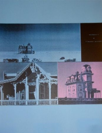Screenprint Monory -  Jacques MONORY USA 76 - The House by the railroad