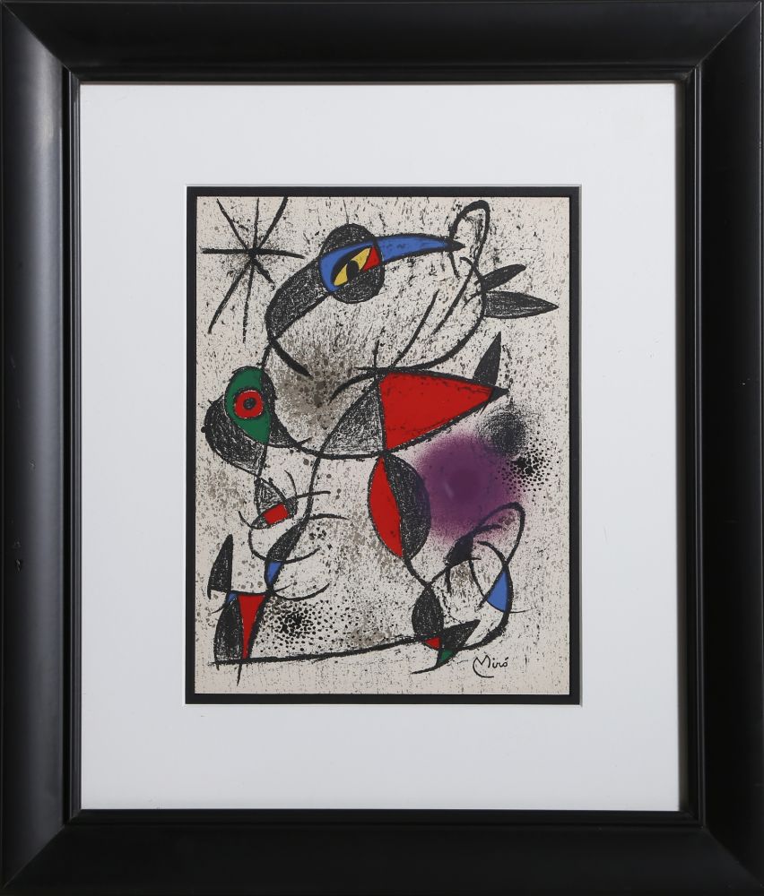 Lithograph Miró - Jaillie du Calcaire