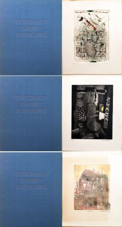 Etching And Aquatint Coignard - JAMES COIGNARD - MAX PAPART - SHOICHI HASEGAWA : HOMME DANS LA VILLE (1974)