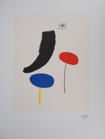Lithograph Miró - Jardin poétique sous les étoiles