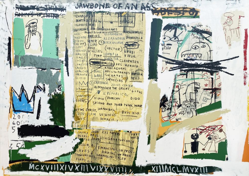 Screenprint Basquiat - Jawbone of an Ass