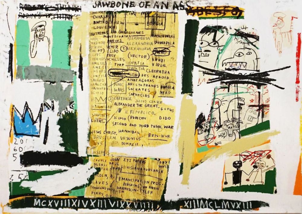 Screenprint Basquiat - Jawbone of an ass