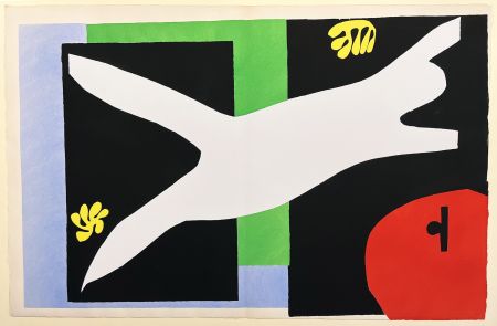 Pochoir Matisse - JAZZ - LA NAGEUSE DANS L'AQUARIUM- Pochoir original 1947