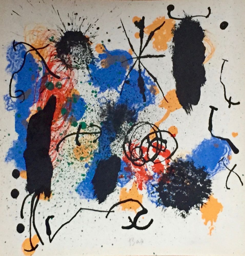Lithograph Miró - Je travaille comme un jardinier