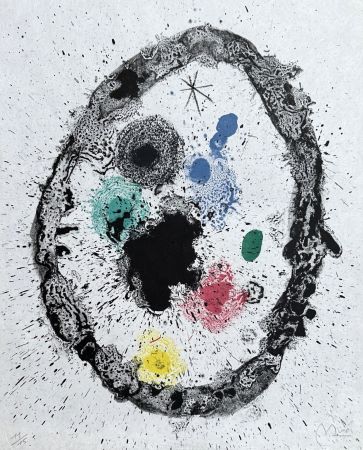 Lithograph Miró - Je travaille comme un jardinier