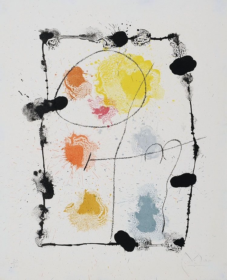 Lithograph Miró - Je travaille comme un jardinier (I work like a gardener), 1963