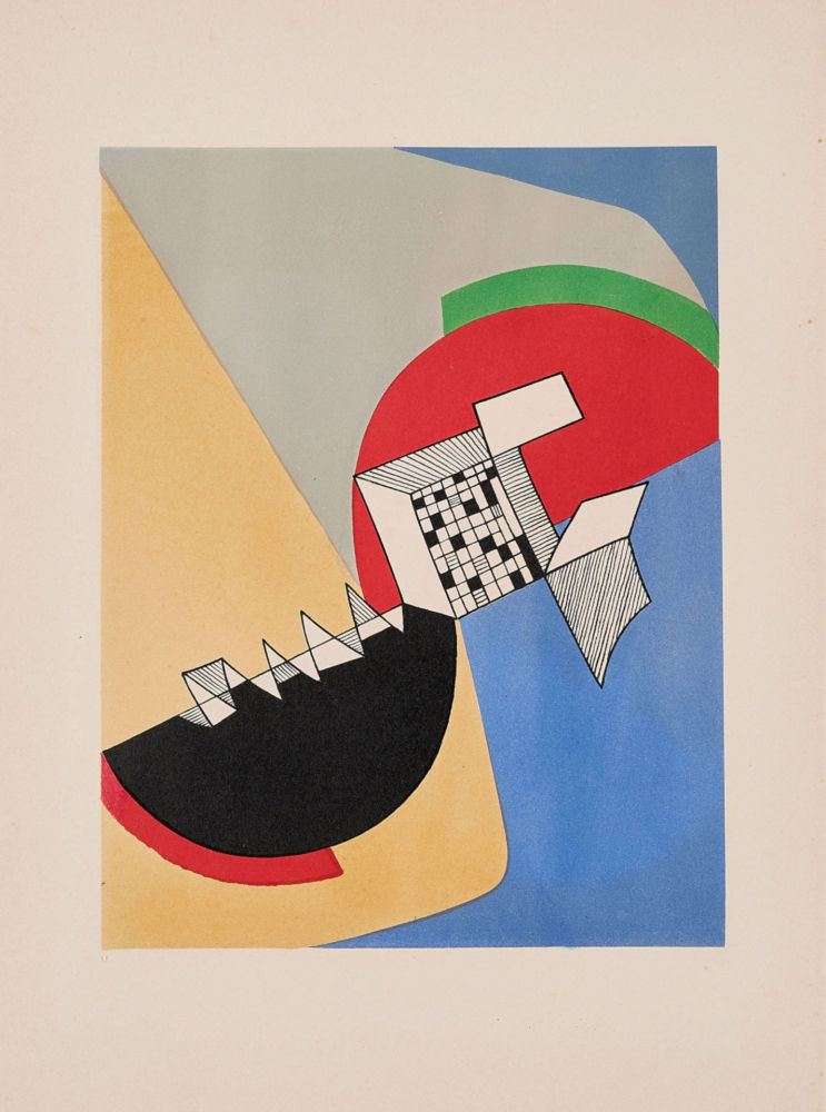 Lithograph Arp - Jean Arp - Sonia Delaunay - Alberto Magnelli, Aux Nourritures Terrestres, 1950 
