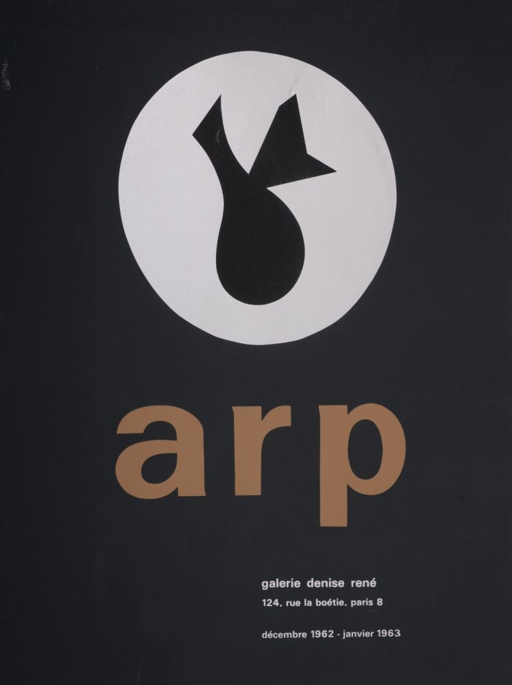 Screenprint Arp - Jean Arp, Galerie Denise René, 1963