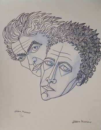 Lithograph Marais  - Jean Cocteau et Moi