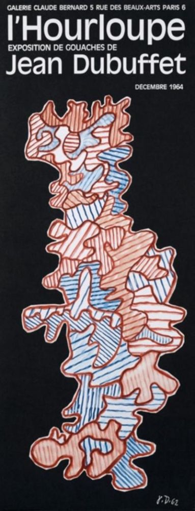 Lithograph Dubuffet - Jean Dubuffet - Original Lithographic Poster, 1964