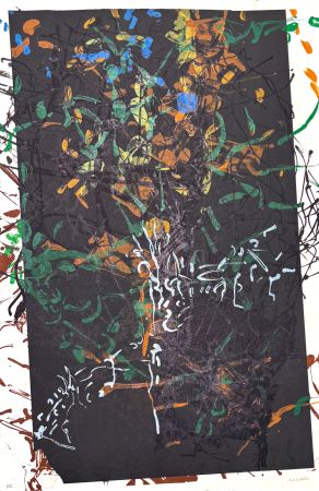 Lithograph Riopelle - Jean Paul Riopelle(1923–2002) - Affiche avant la lettre - Color lithograph on Arches paper - 1968