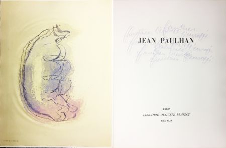 Illustrated Book Fautrier - Jean Paulhan : FAUTRIER L'ENRAGÉ (1949)