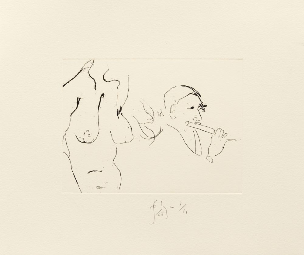Etching Flanagan - Jessica & flutist